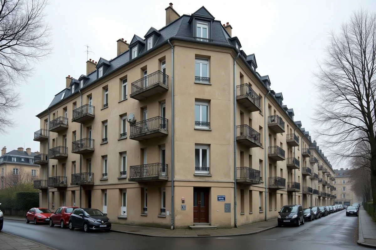 Immeuble résidentiel français éligible au dispositif Scellier intermédiaire dans un quartier urbain